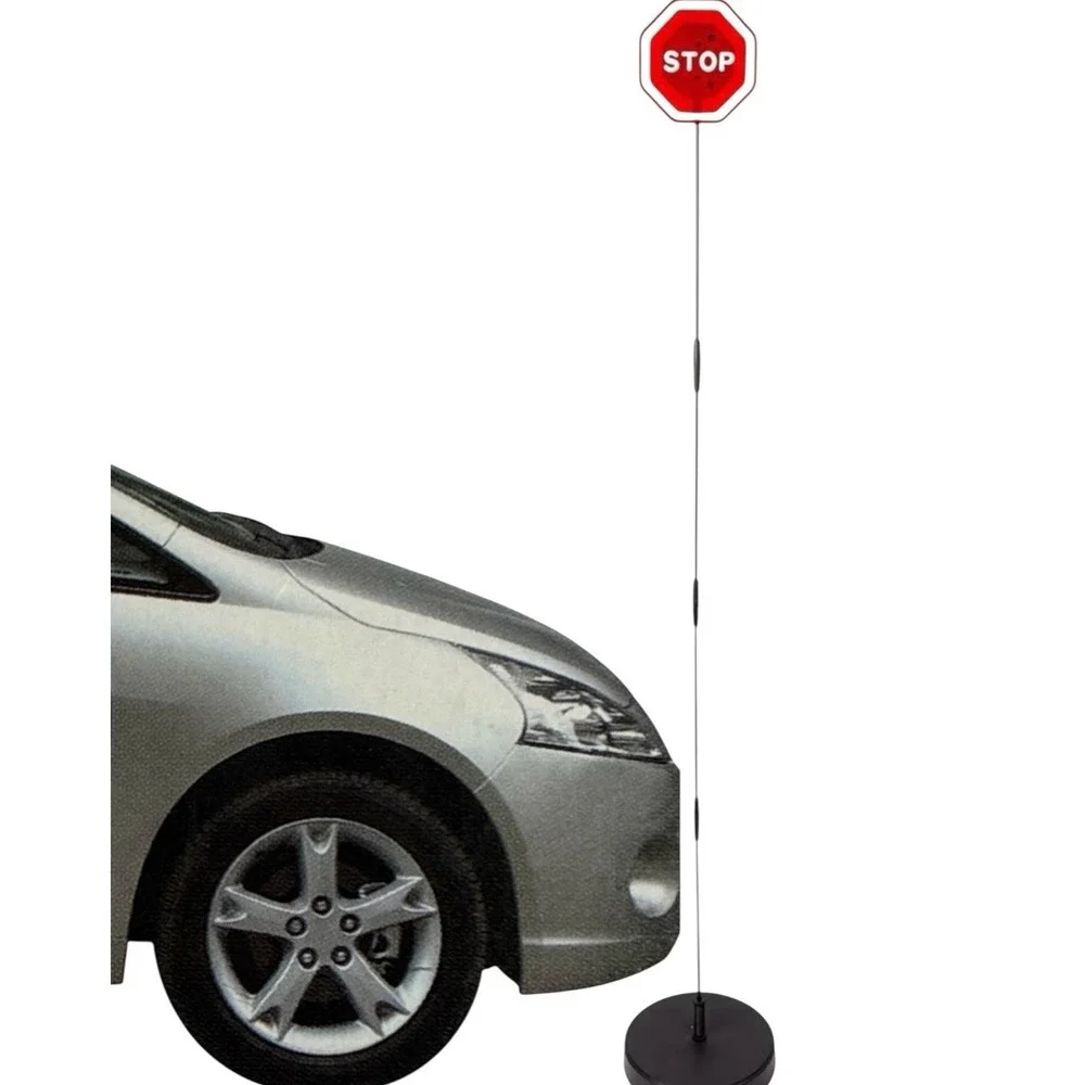 Flashing LED Flashing Light Parking Stop Sign For Garage Parkez Weighted Safety